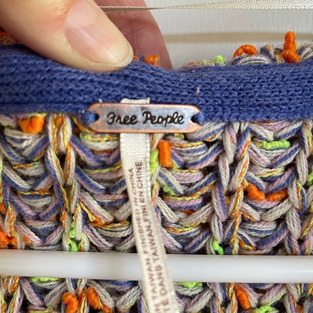 Free People Multicolor Knit Poncho Top - Picture 5 of 5